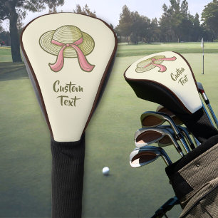 Couvre-club De Golf Casquette de paille jaune