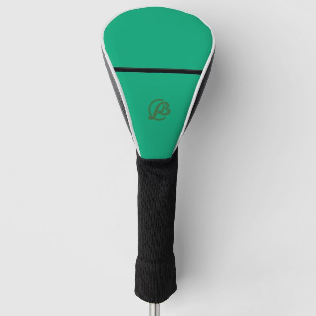 Couvre-club De Golf Casquette moderne Green Golf Club avec Monogramme (Devant)