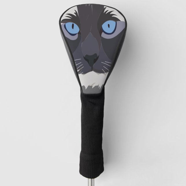 Couvre-club De Golf Cat Ragdoll Blue Eyes Kitty (Devant)