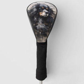 Couvre-club De Golf Cavalier King Charles Spaniel Chien dans le vent 0