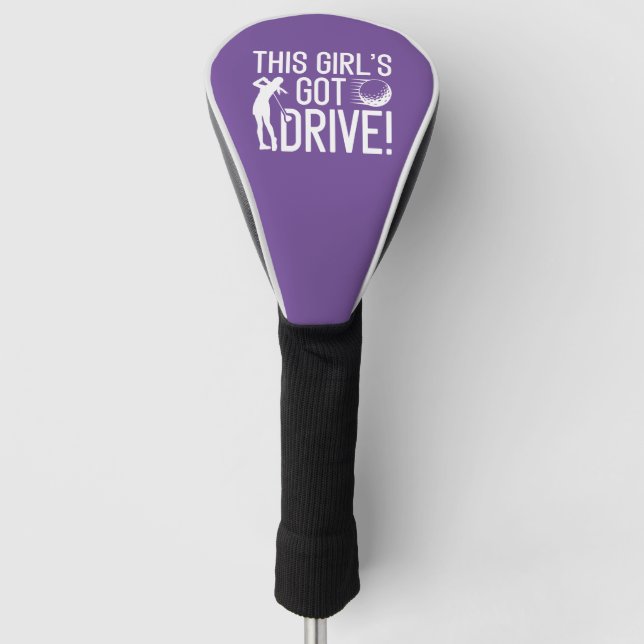 Couvre-club De Golf Cette fille a une voiture (Devant)