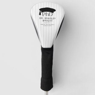 Couvre-club De Golf Chapeau de doctorat personnalisé pour la cérémonie