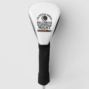 Couvre-club De Golf Chat d'Halloween Chats noirs Citrouilles Vintage D