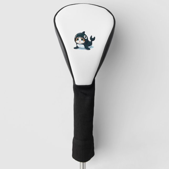 Couvre-club De Golf Chat en costume Orca (Devant)