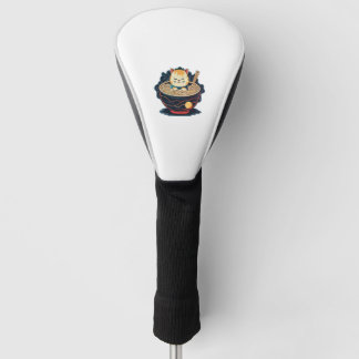 Couvre-club De Golf Chat et ramen