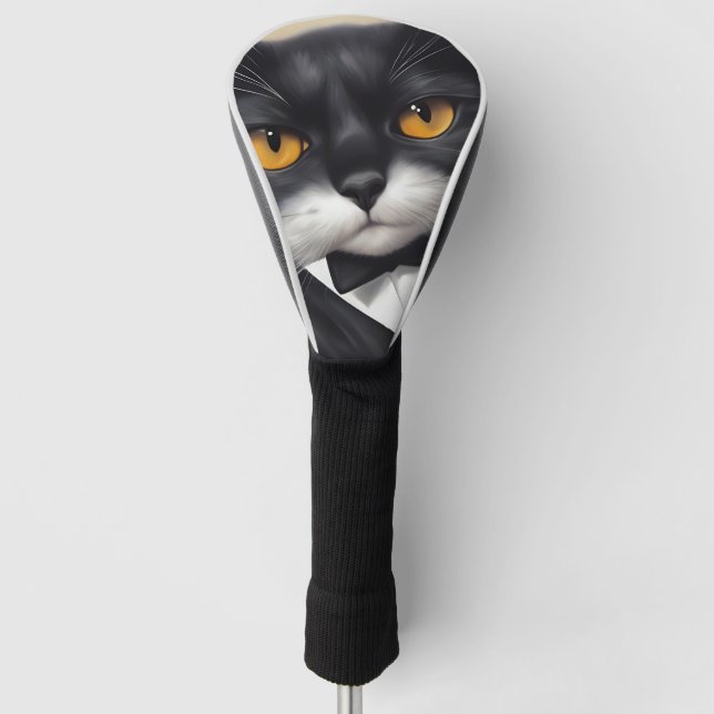 Couvre-club De Golf Chat intelligent (Devant)
