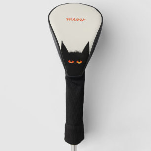 Couvre-club De Golf Chat noir grumeux