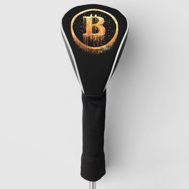 Couvre-club De Golf Chauffeur Vendredi de Black Bitcoin Couverture de  (Devant)