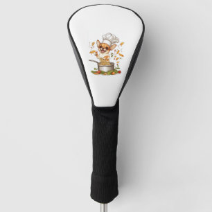 Couvre-club De Golf Chef Chihuahua - Maître de chien culinaire