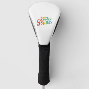 Couvre-club De Golf Chemise de typographie arc-en-ciel vintage de la f