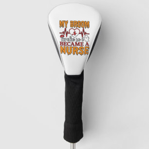 Couvre-club De Golf Chemise vintage drôle d'infirmière Halloween Mon b