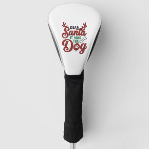Couvre-club De Golf Cher Père Noël C'était Le Chien Noël Chemise Desig