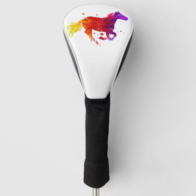Couvre-club De Golf Cheval coloré (Devant)