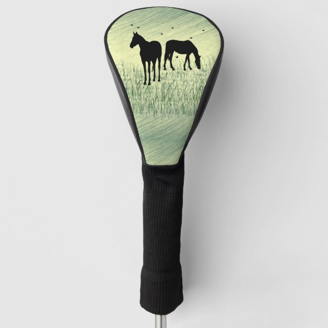 Couvre-club De Golf Chevaux en campagne (Devant)