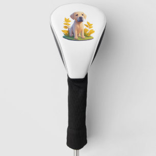 Couvre-club De Golf Chibi Numérique Mignon de Retriever Doré