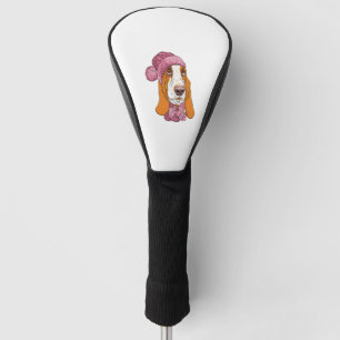 Couvre-club De Golf chien Basset Hound race en tricot casquette