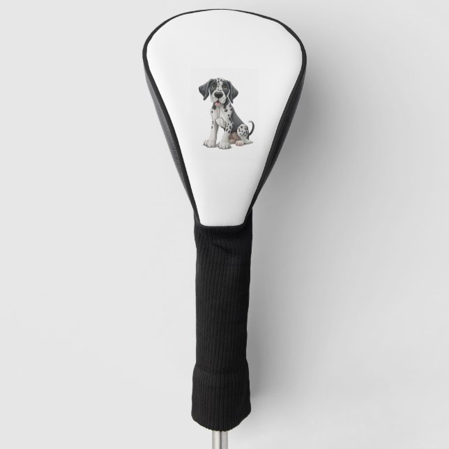 Couvre-club De Golf Chien chiot dalmate Premium Scoop (Devant)