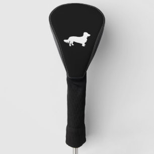 Couvre-club De Golf Chien Dachshund longue cheveux Dachshund silhouett