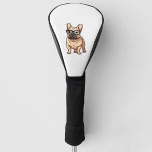 Couvre-club De Golf Chien de taureau français portant des lunettes