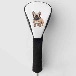 Couvre-club De Golf Chien de taureau français portant des lunettes