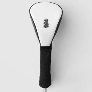 Couvre-club De Golf Chien japonais vintage Samurai Pekingese