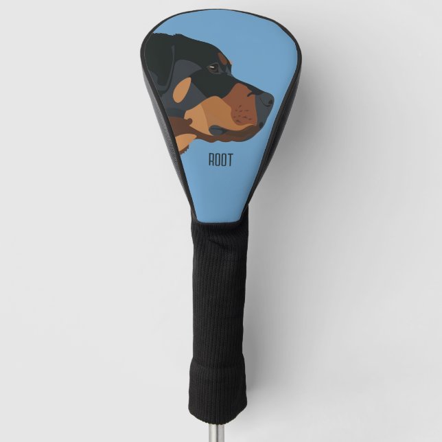 Couvre-club De Golf Chien Rottweiler (Devant)