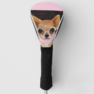 Couvre-club De Golf Chihuahua Bling