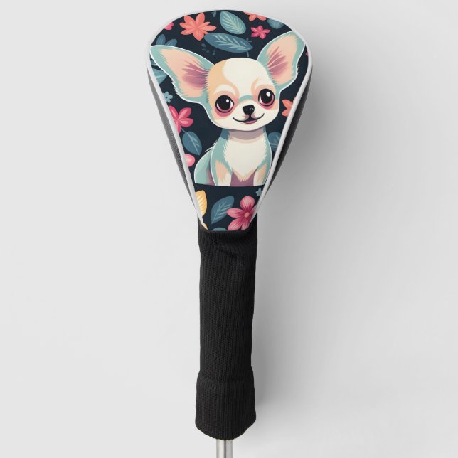 Couvre-club De Golf Chihuahua mignon chien (Devant)