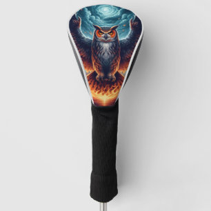 Couvre-club De Golf Chouette flamboyante Phoenix Ascension