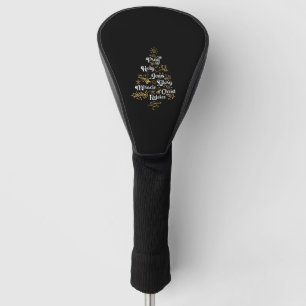 Couvre-club De Golf Christian Christmas Tree Family Holiday Church