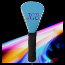 Ciel bleu violet monogramme ou choisissez votre co