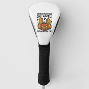 Couvre-club De Golf Citation de citrouille d'Halloween Jack O Lantern