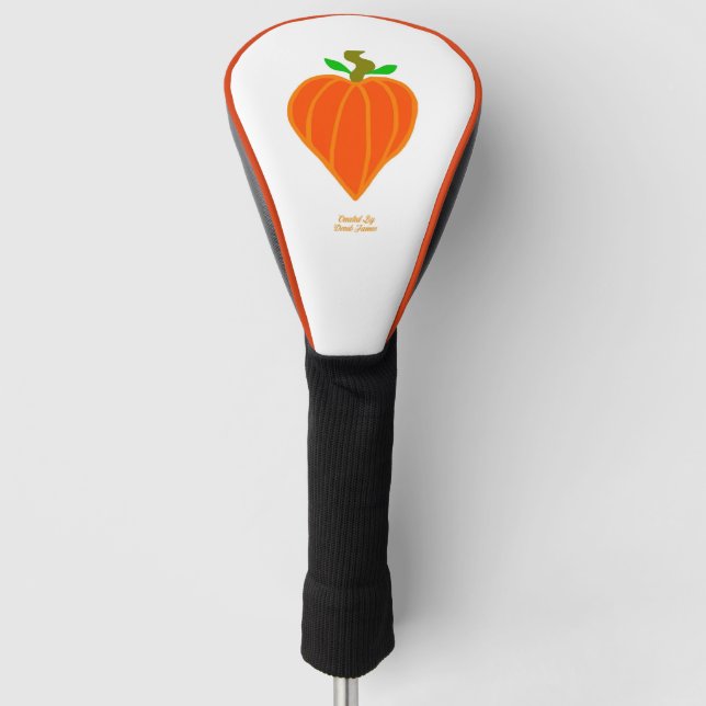 Couvre-club De Golf Citrouille Heart Golf Club Couverture (Devant)