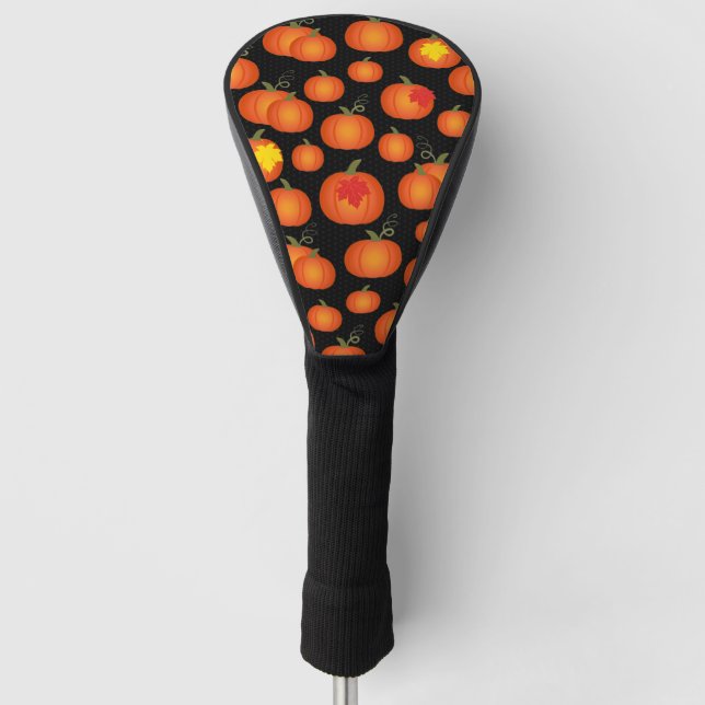 Couvre-club De Golf Citrouille Patch Golf Head Cover (Devant)