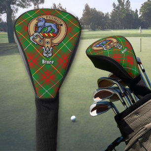 Couvre-club De Golf Clan Bruce Crest sur la chasse Tartan