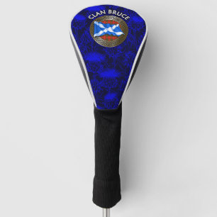 Couvre-club De Golf Clan Bruce Tartan Knot & Flag