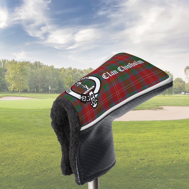 Couvre-club De Golf Clan Chisholm Crest Badge & Tartan (Créateur téléchargé)