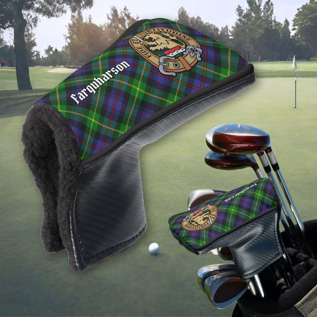 Couvre-club De Golf Clan Farquharson Crest sur Tartan (Créateur téléchargé)