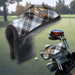 Couvre-club De Golf Clan Forbes Crest sur la robe Tartan