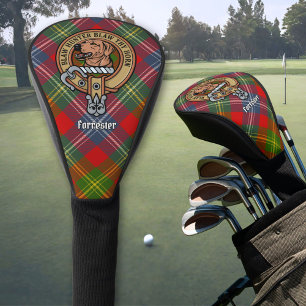 Couvre-club De Golf Clan Forrester Crest sur Tartan