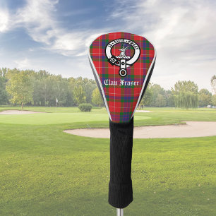 Couvre-club De Golf Clan Fraser Crest Badge & Tartan sur mesure