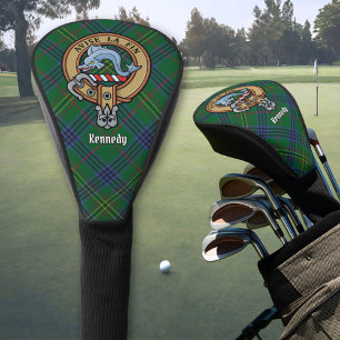 Couvre-club De Golf Clan Kennedy Crest sur Tartan