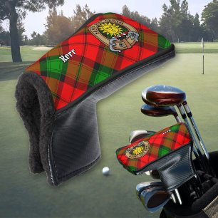 Couvre-club De Golf Clan Kerr Crest sur Tartan