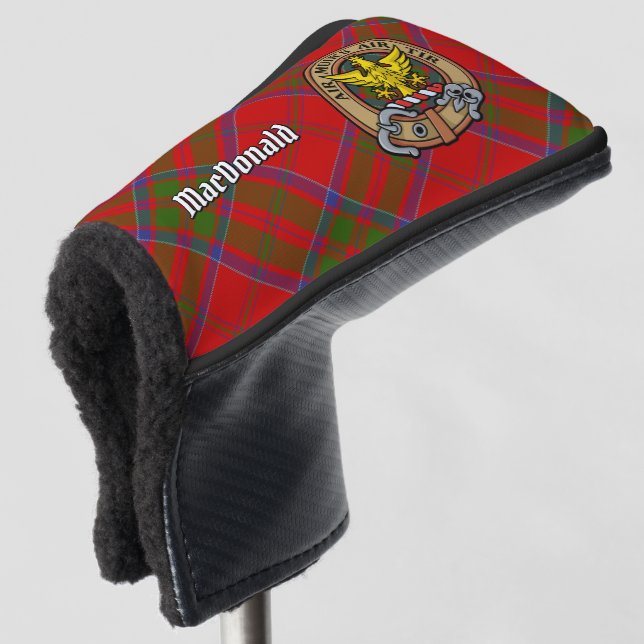 Couvre-club De Golf Clan MacDonald de Keppoch Crest Golf Head Cover (Devant 3/4)