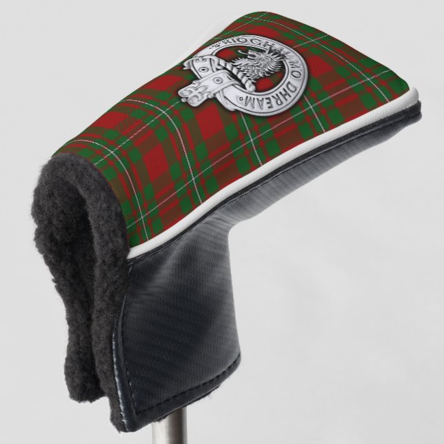 Couvre-club De Golf Clan MacGregor Crest & Tartan (Devant 3/4)
