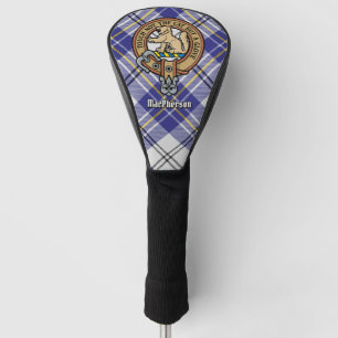 Couvre-club De Golf Clan MacPherson Crest sur la robe bleue Tartan