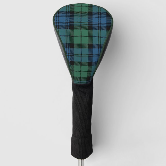 Couvre-club De Golf Clan Plaid Campbell Rustic Green Tartan (Devant)