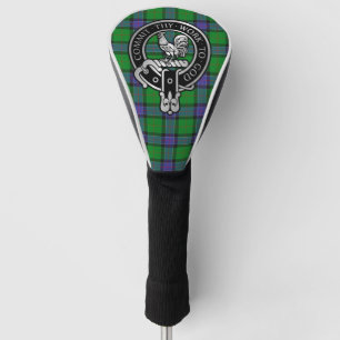 Couvre-club De Golf Clan Sinclair Crest & Hunting Tartan