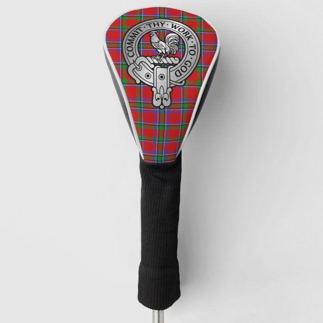 Couvre-club De Golf Clan Sinclair Crest & Tartan (Devant)