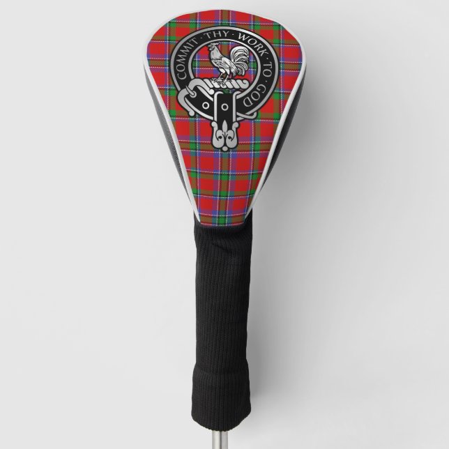 Couvre-club De Golf Clan Sinclair Crest & Tartan Golf Head Cover (Devant)